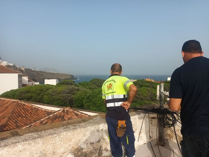 Installation of cameras in Garachico