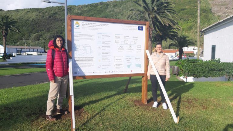 Information panel LIFE Garachico - Location Praia da Vitória, Azores